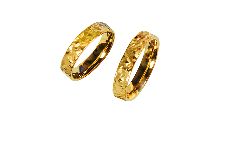 05233+05234-wedding rings, gold 750
